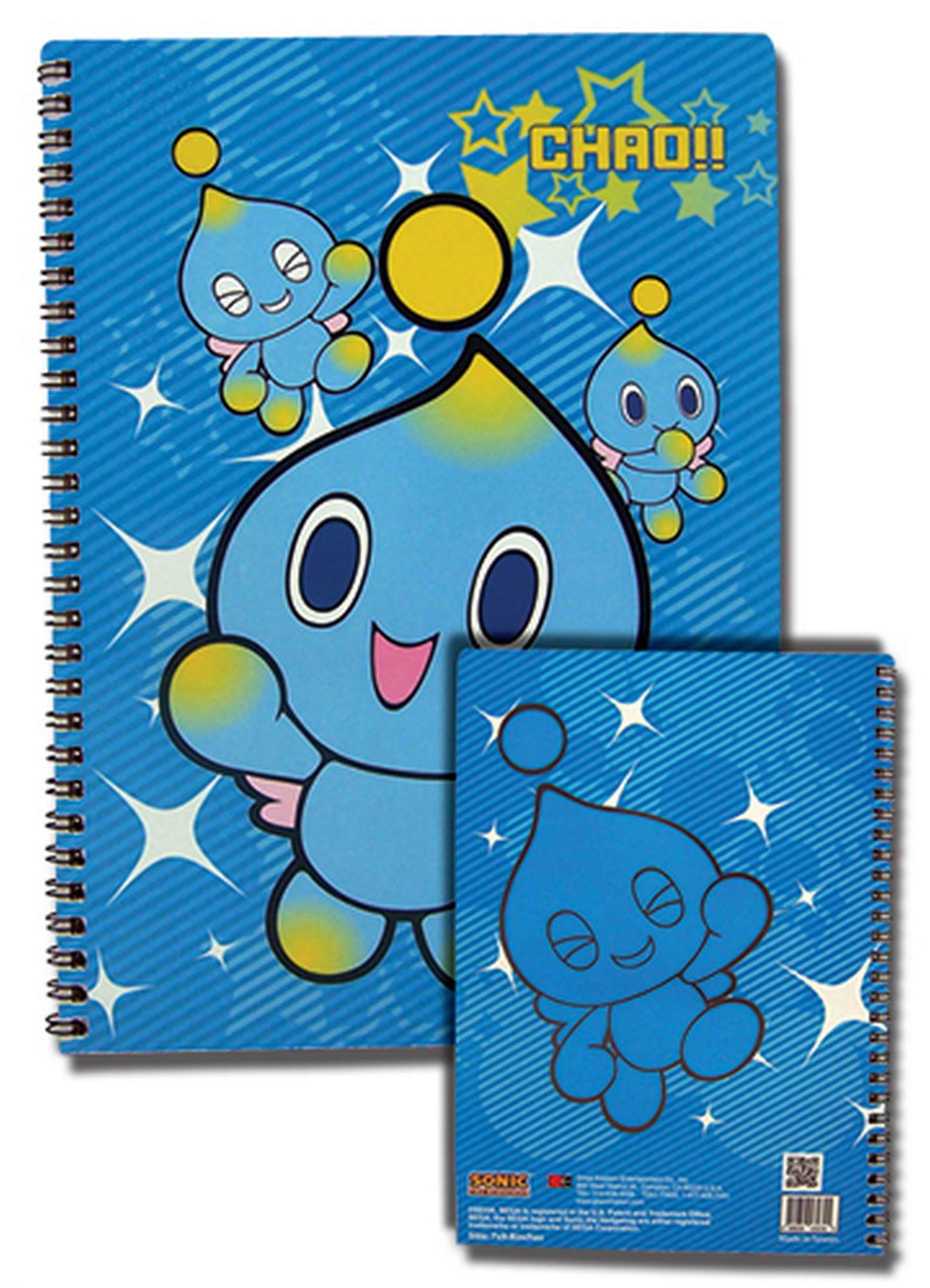 Great Eastern Entertainment Sonic The Hedgehog Chao Spiral Notebook Multi-colored, 10"