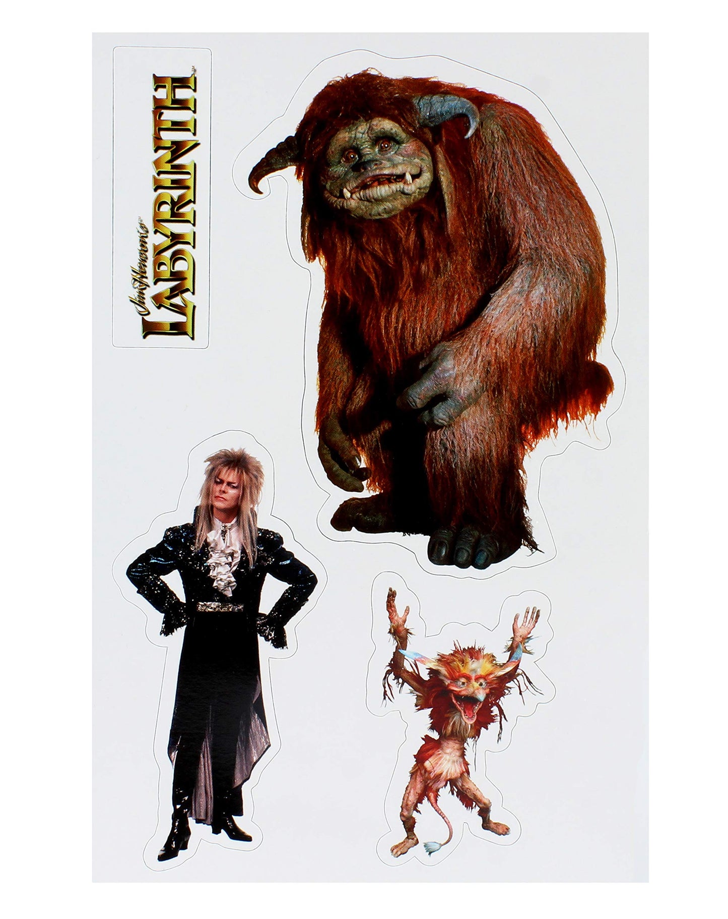 Toy Vault Labyrinth Magnet Set Featuring Ludo, Firey and Jareth The Goblin King, 4-Magnet Set from Jim Henson’s Labyrinth Movie