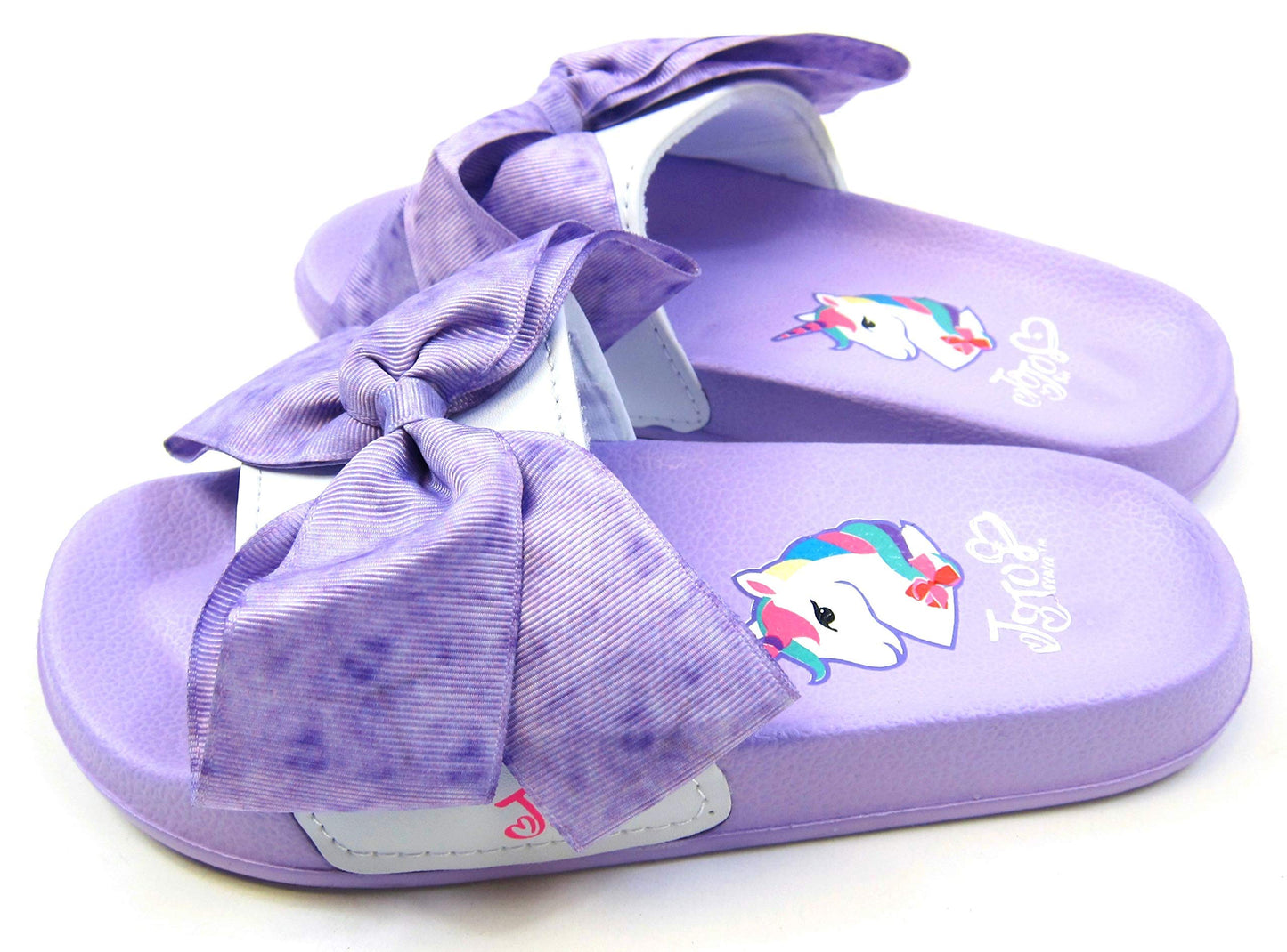 JoJo Siwa Girls Soccer Slide Sandals, Lavender, Medium