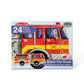 Melissa & Doug Fire Truck Jumbo Jigsaw Floor Puzzle (24 pcs, 4 feet long)