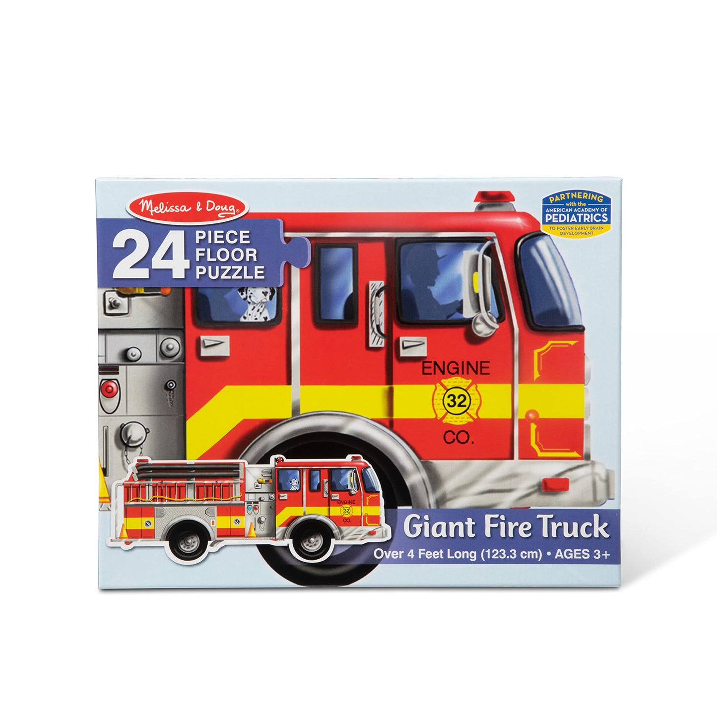Melissa & Doug Fire Truck Jumbo Jigsaw Floor Puzzle (24 pcs, 4 feet long)