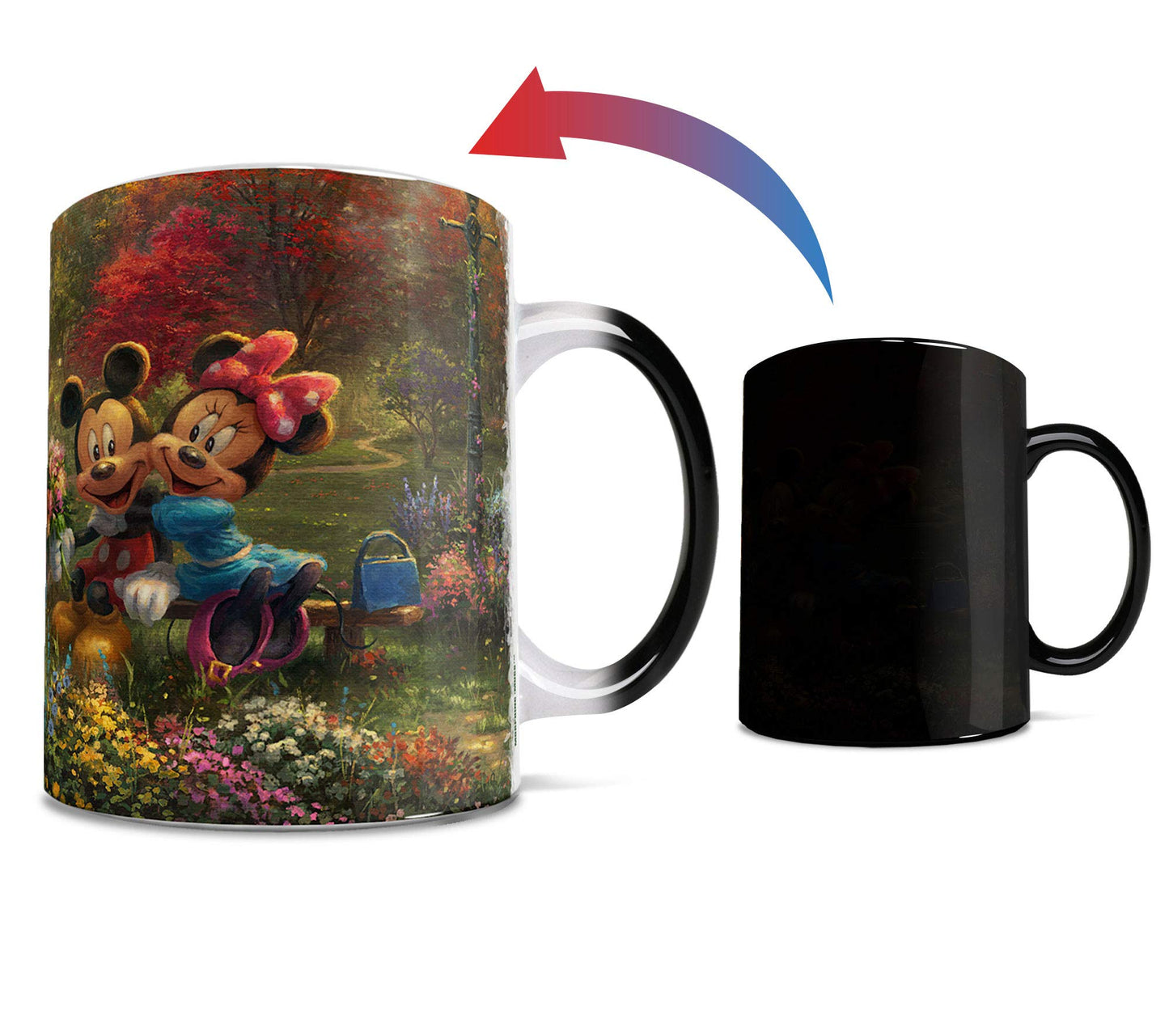 Disney - Mickey and Minnie - Travel - Morphing Mugs Heat Sensitive Mug – Image revealed when HOT liquid is added - 11oz Large Drinkware