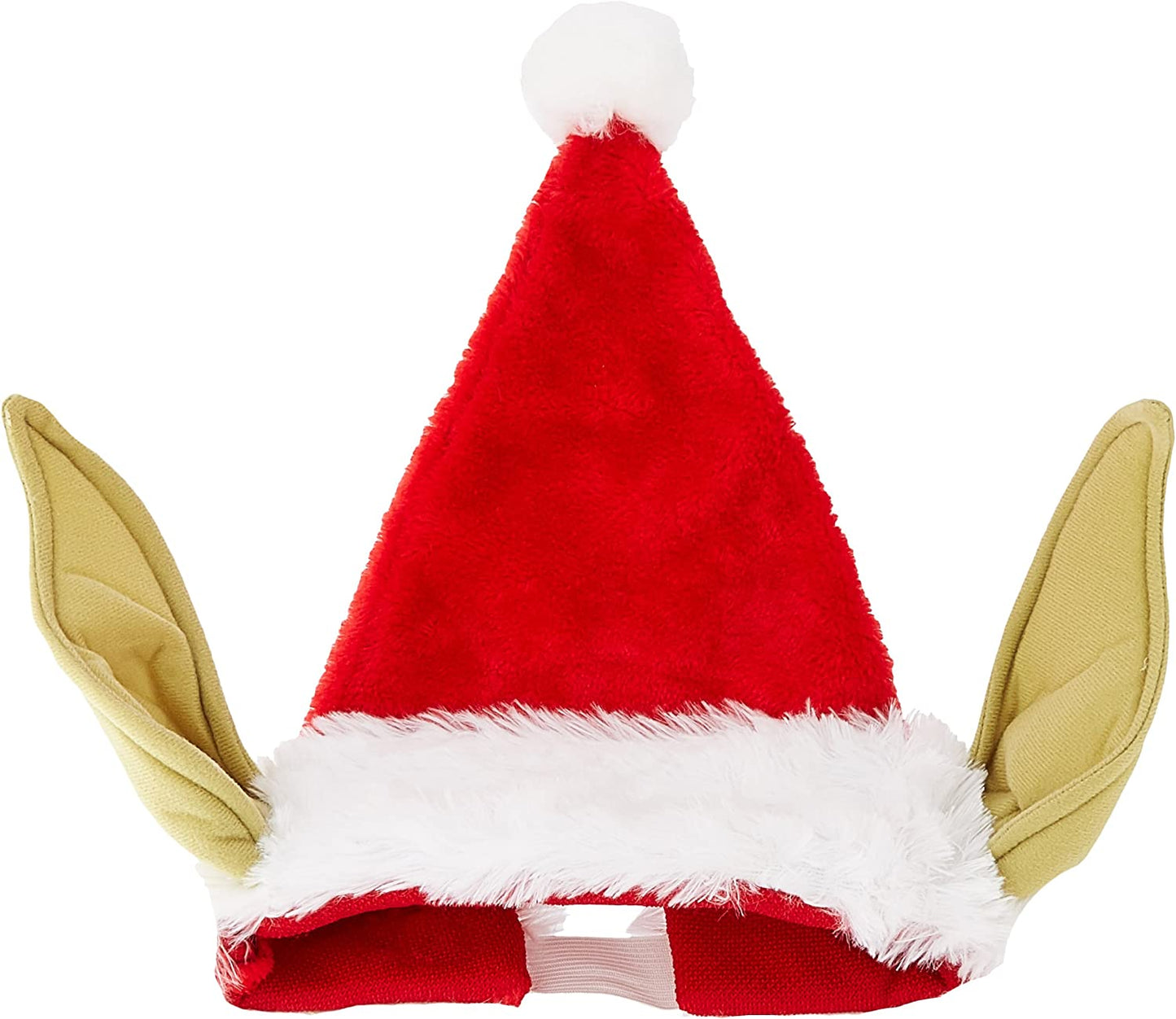 STAR WARS Kurt Adler 17-Inch Plush Yoda Santa Hat with Bendable Ears