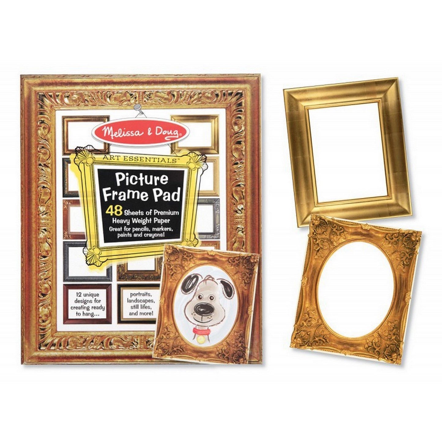 Melissa & Doug Picture Frame Pad (11 x 13 inches) - 48 Pages, 12 Designs