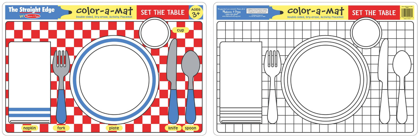 Melissa & Doug Set the Table Color-A-Mat