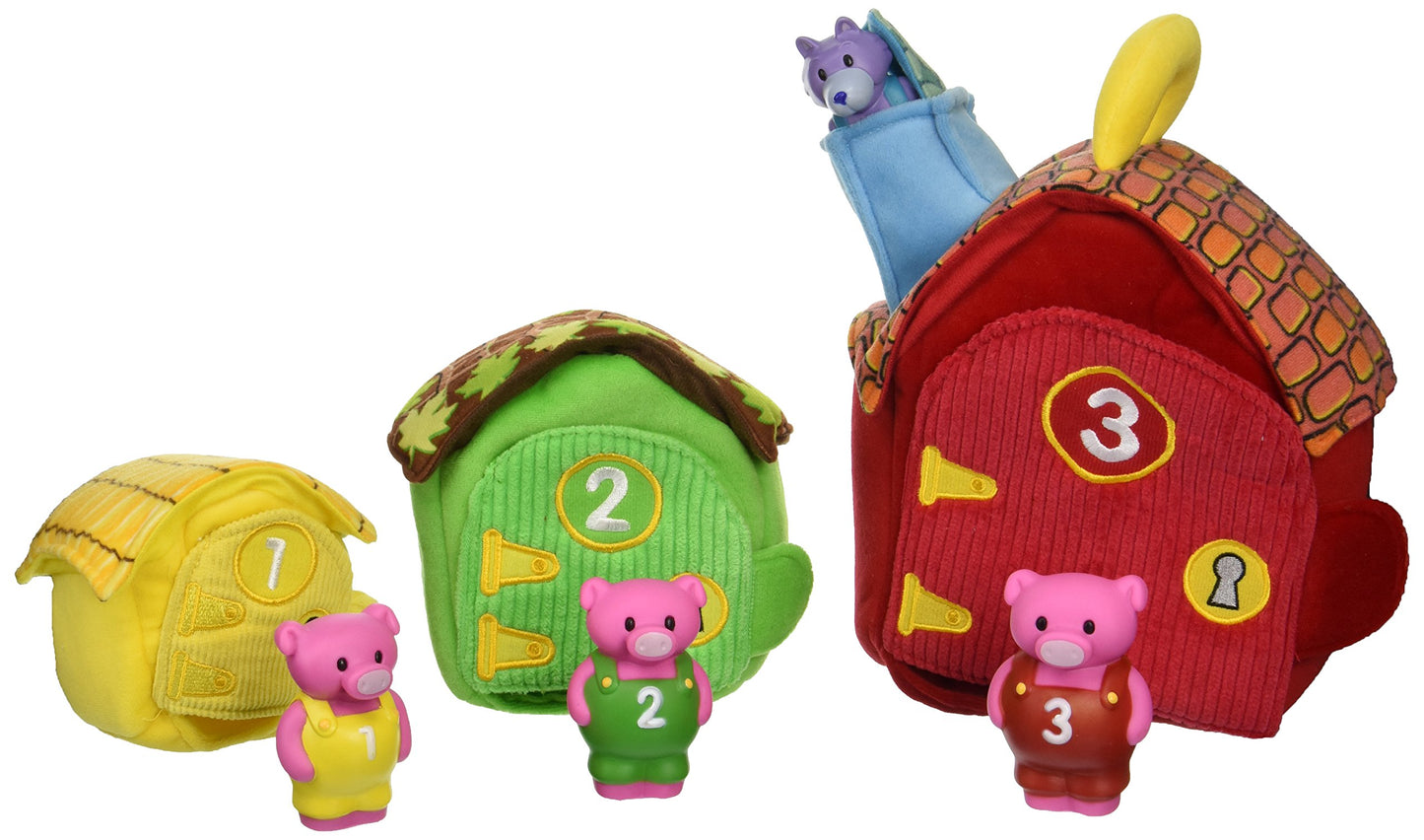 Melissa & Doug Deluxe Three Little Pigs Play Set Soft Baby Toy