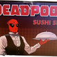 Marvel Deadpool 4 Piece Japanese Sushi Dinnerware Set, Black