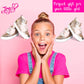 JoJo Siwa Girls High Top Fashion Sneakers, Rose Gold (Toddler, Little Kid)