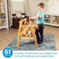 Melissa & Doug Solid Wood Project Workbench Play Building Set - STEAM Toy, Wooden Kids Work Bench, Toy Tool Bench